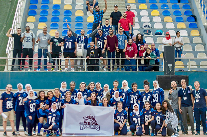 The Cairo SheWolves is one of the first all-women American football in Egypt