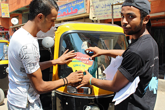 Tuk Tuk drivers join efforts to make the streets of Cairo safe for women