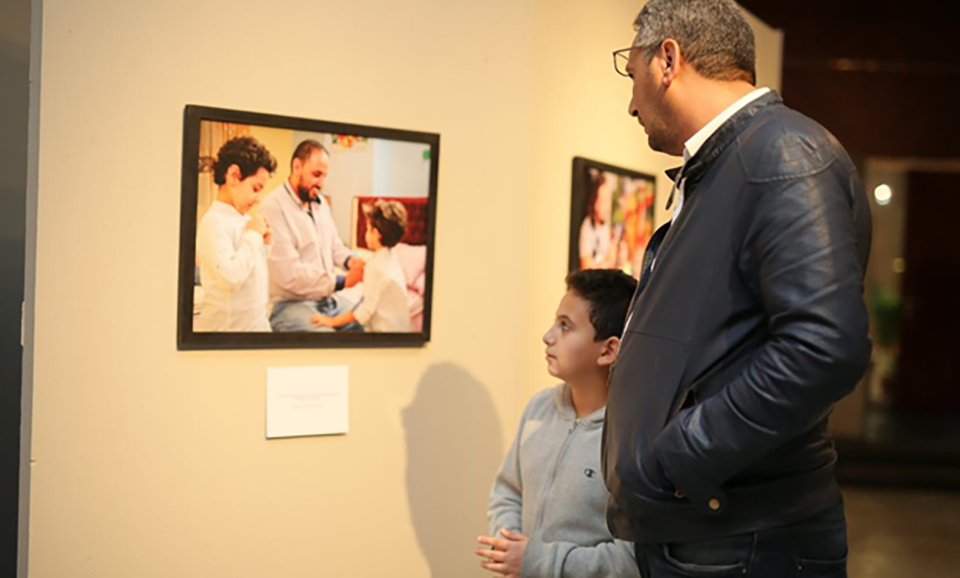  Part the of the photo exhibit entitled “Because I am a Father: Egyptian and Swedish Dads” featuring photos from Egypt and Sweden, portraying the universal role of fatherhood.